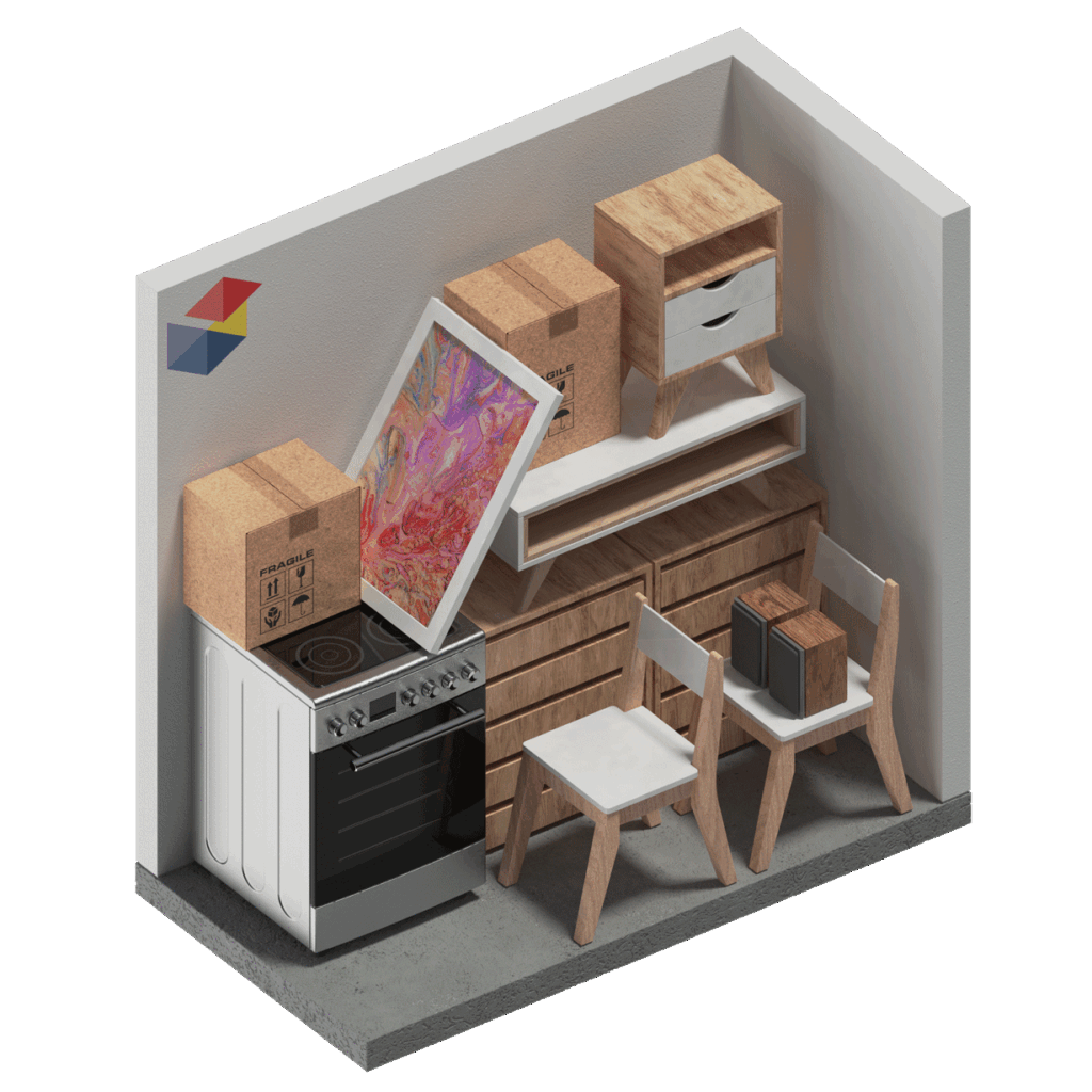 3D Unit Diagram for 1x2x3