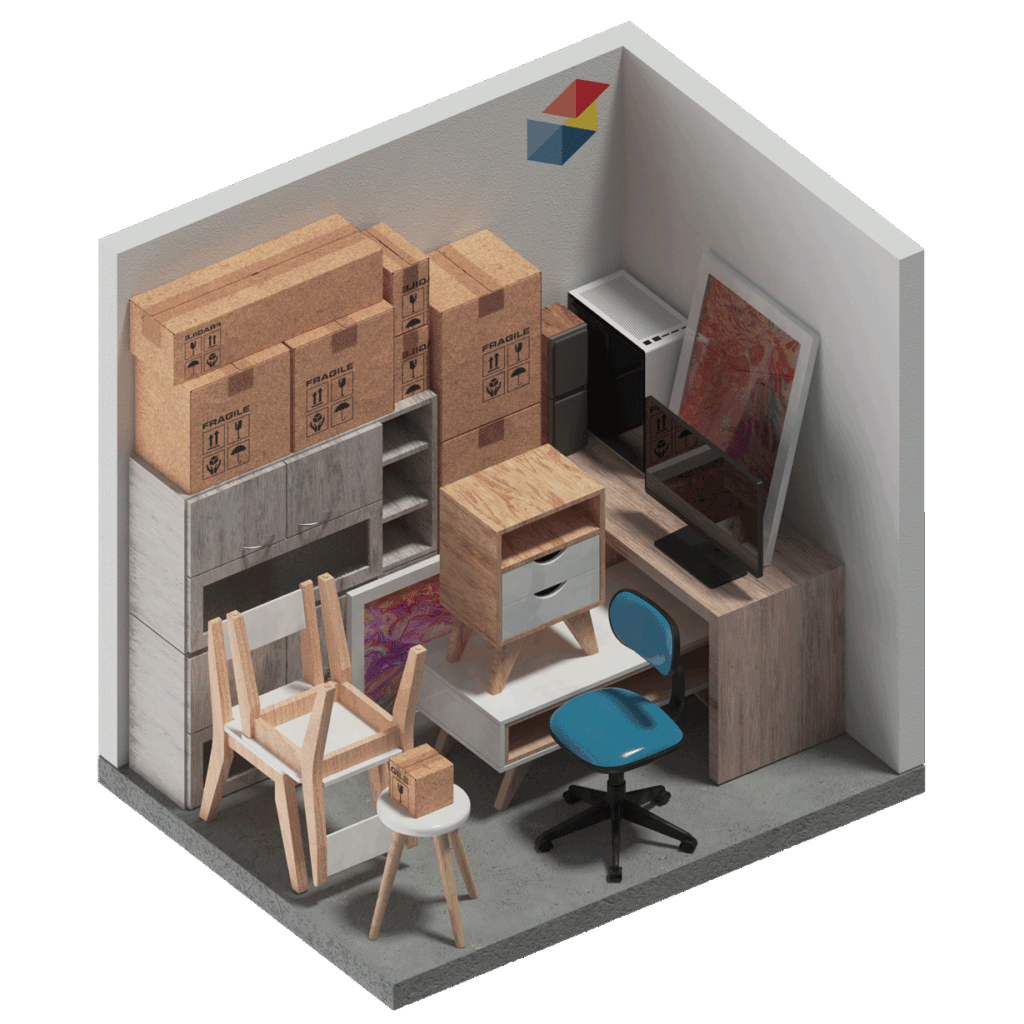 3D Unit Diagram for 2.5x1x3