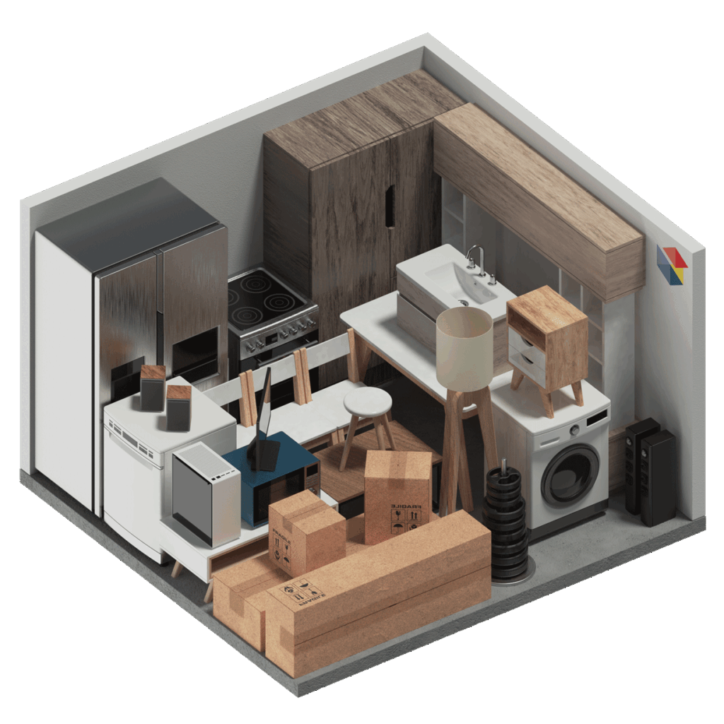 3D Unit Diagram for 3×2.8×3