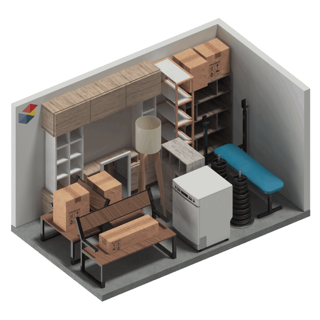 3D Unit Diagram for 2.4×3.1×2.6