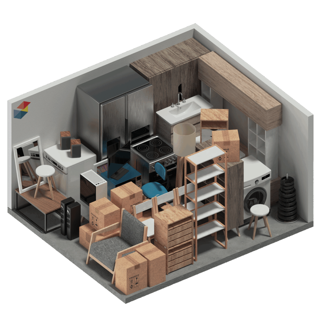 3D Unit Diagram for 2.3×4.5×3