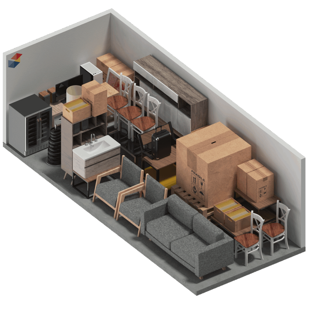 3D Unit Diagram for 6.1×2.4×2.6